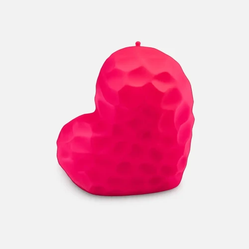 Różowa świeca dekoracyjna serce – nowoczesna świeca ozdobna handmade.webp