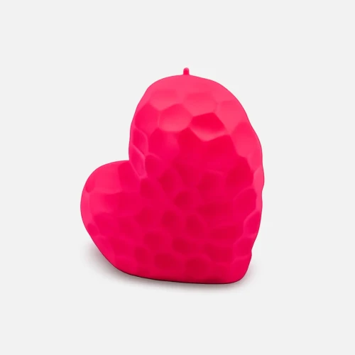 Różowa świeca dekoracyjna serce – nowoczesna świeca ozdobna handmade.webp